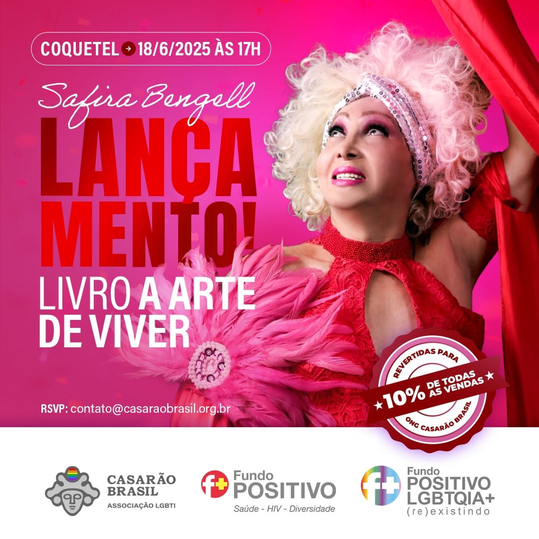 Casarão Brasil lança biografia da atriz transformista Safira Bengell em 18 de junho 2 Casarão Brasil lança biografia da atriz transformista Safira Bengell em 18 de junho 1