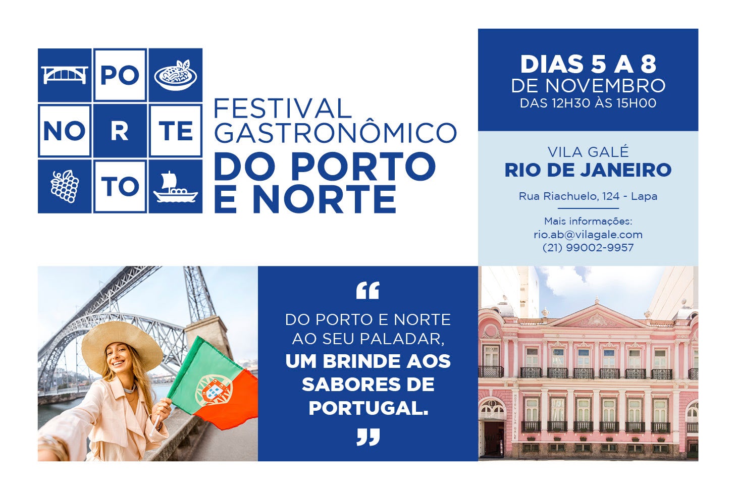 Vila Galé homenageia o Porto e o Norte de Portugal em festival gastronômico no Rio de Janeiro (RJ) 1