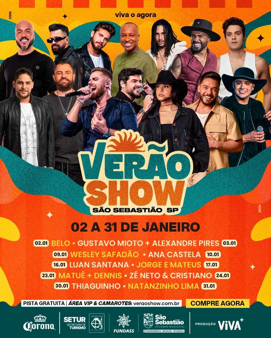 São Sebastião anuncia a maior agenda de shows do litoral paulista para a temporada 2 São Sebastião anuncia a maior agenda de shows do litoral paulista para a temporada 1