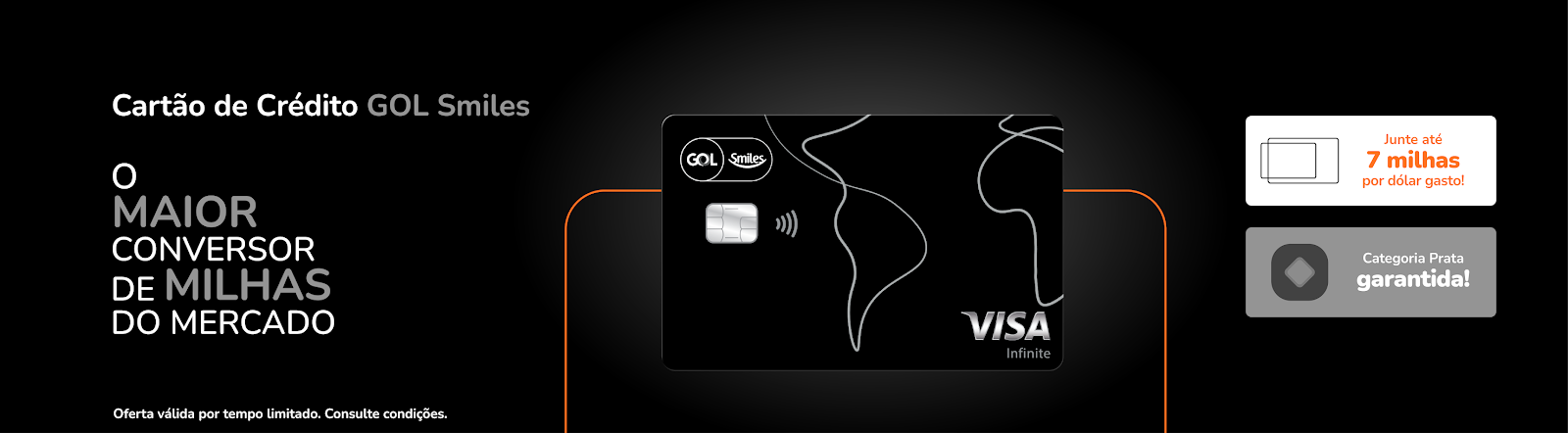 Clientes com Cartões de Crédito GOL Smiles Visa Infinite passam a ter acesso automático à Categoria Prata na Smiles 1