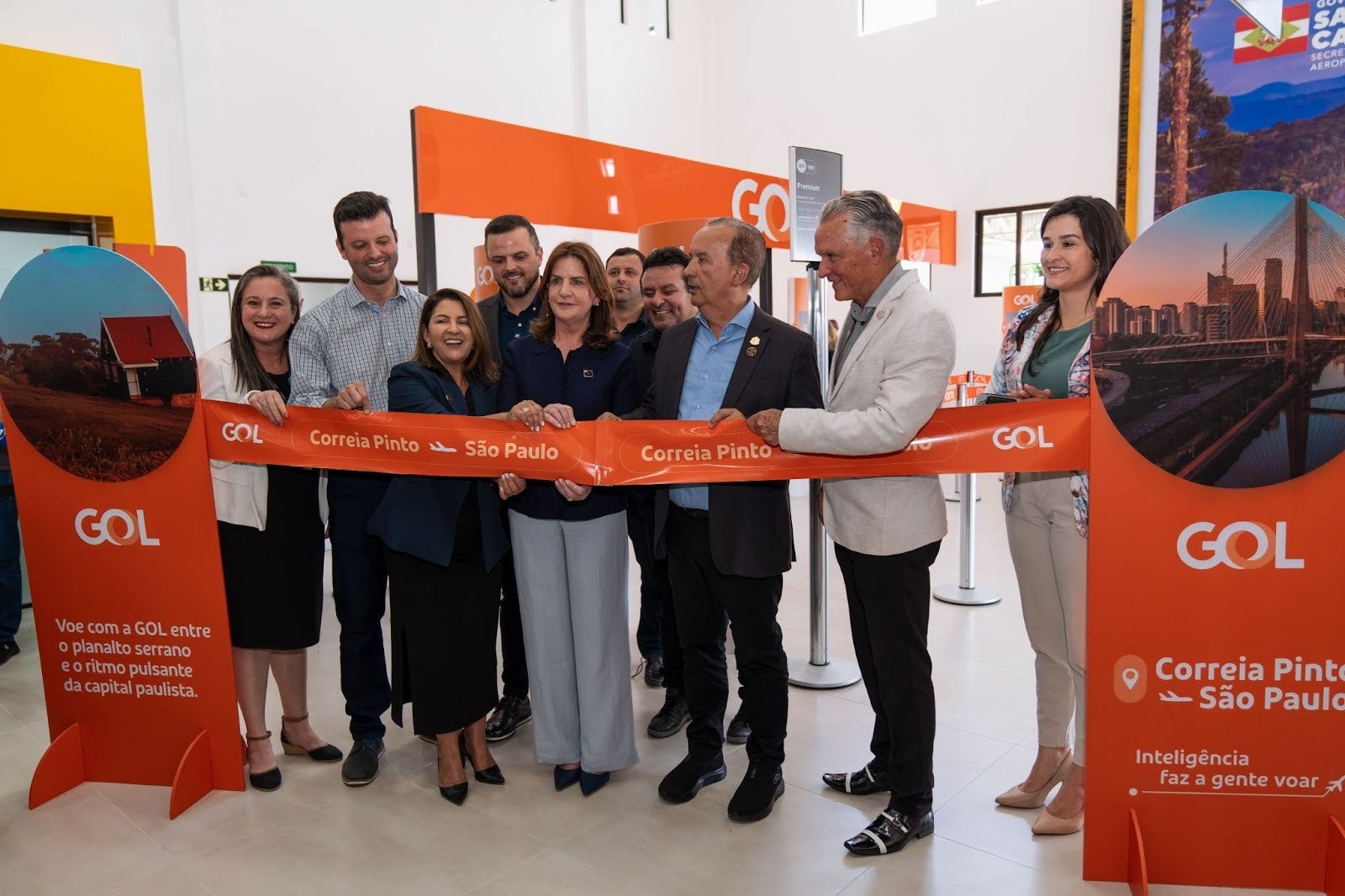 GOL realiza voo inaugural em seu mais novo destino doméstico: Lages/Correia Pinto, em Santa Catarina 2 GOL realiza voo inaugural em seu mais novo destino doméstico: Lages/Correia Pinto, em Santa Catarina 1