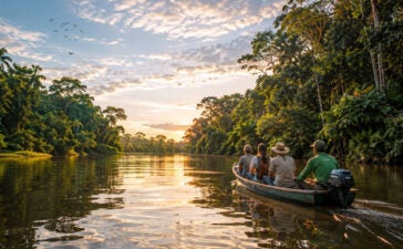 Turismo na Amazônia em paisagem natural do Pará