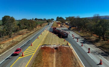 Obras na BR-040: veja trechos e horários 3 Desvio temporário em Paraopeba durante obras na BR-040