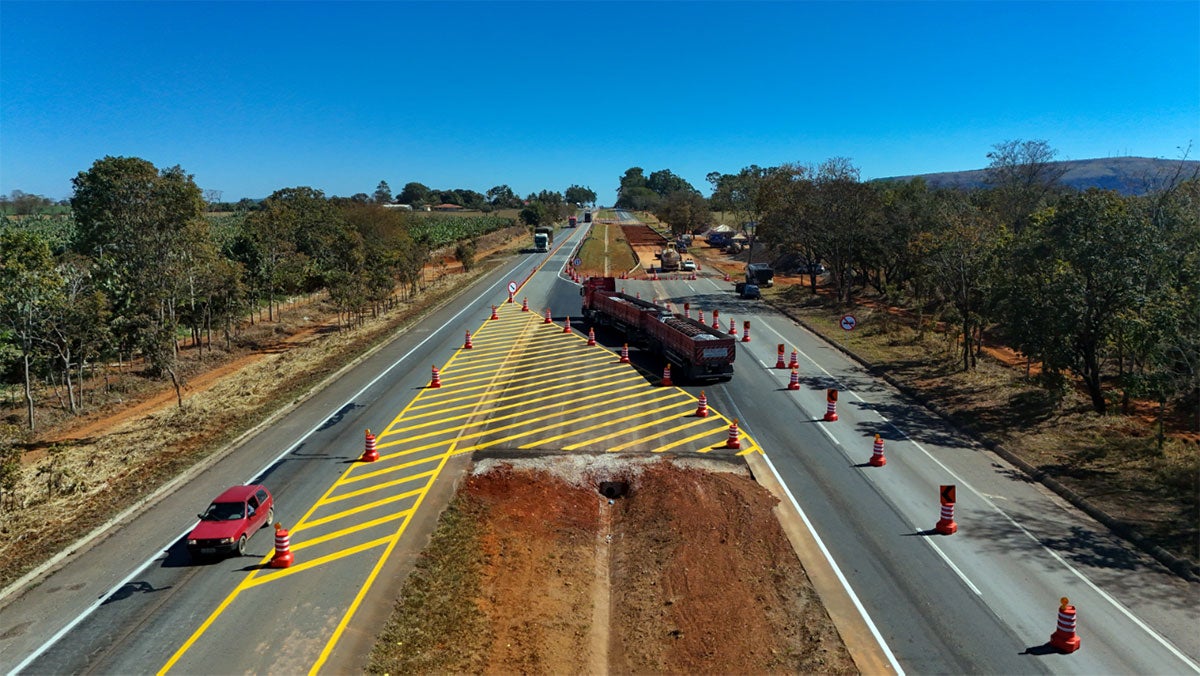 Obras na BR-040: veja trechos e horários 1 Desvio temporário em Paraopeba durante obras na BR-040