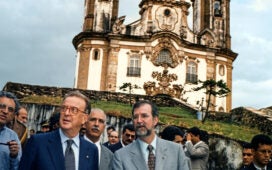 Colunista recebe Jorge Sampaio em encontro que simboliza os laços entre Portugal e Minas Gerais