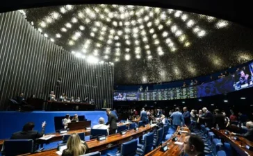 Plenário do Senado Federal durante sessão
