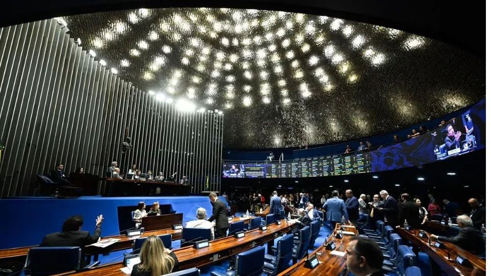 Plenário do Senado Federal durante sessão