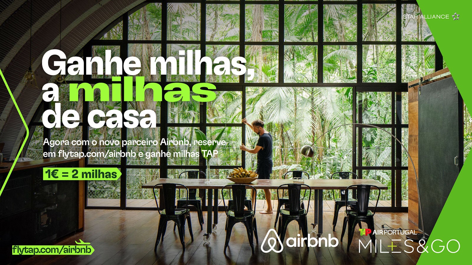 milhas TAP na Airbnb