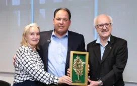 Diretoria Executiva do Minas Tênis Clube durante a entrega do Troféu Personalidades
