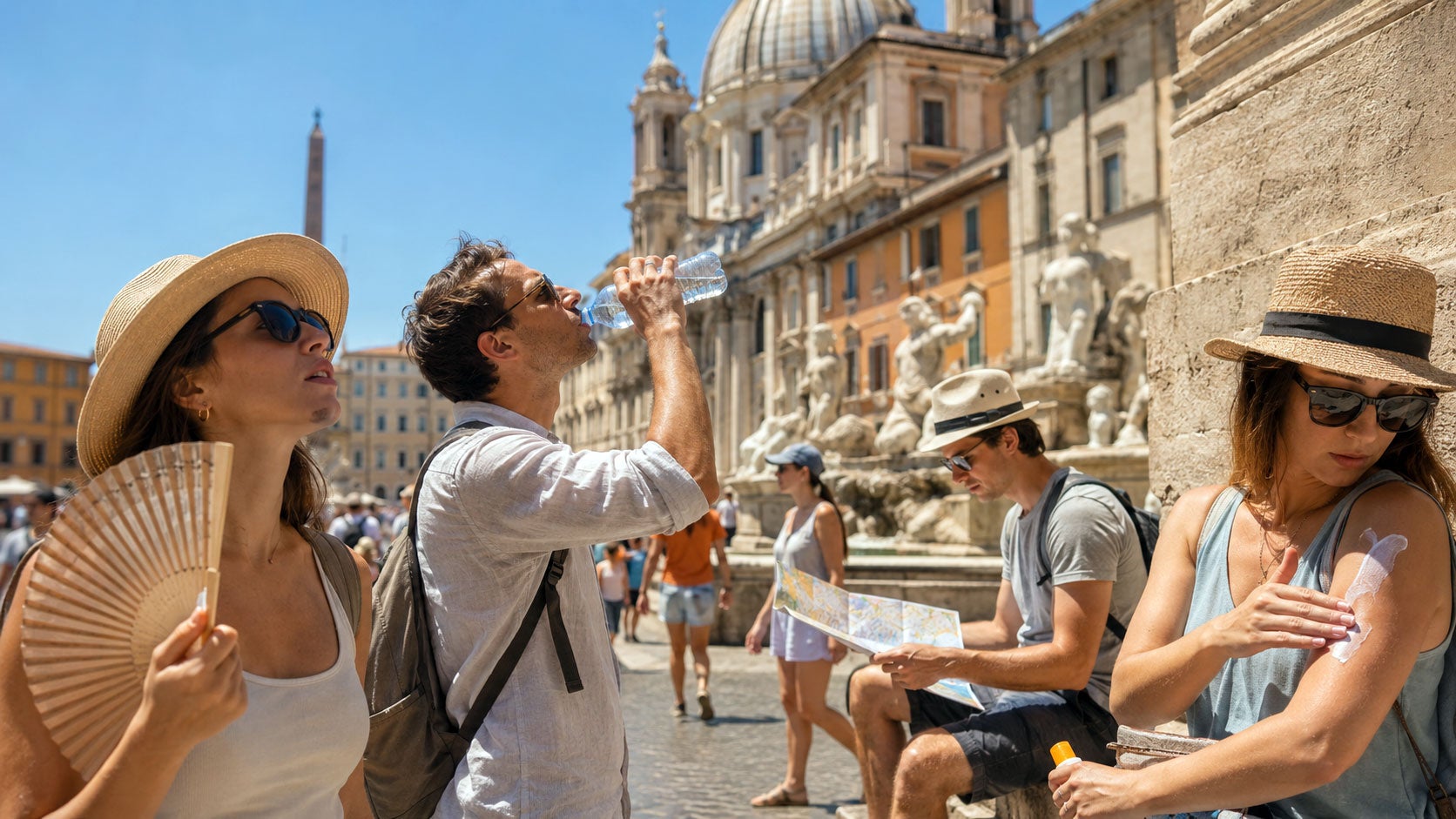 cuidados com calor na Europa