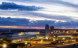 Vista do aeroporto de Confins; BH Airport completa 12 anos de concessão