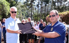 Marcos Rego de Castro e Carlos Henrique Martins Teixeira no Minas Tênis Serra Del Rey Clube