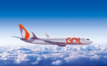 Boeing 737 da Gol nos voos entre Assunção e Florianópolis