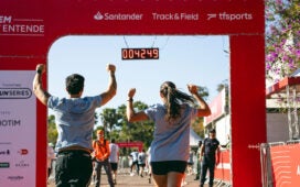 Corredores participam de prova do Santander Track&Field Run Series